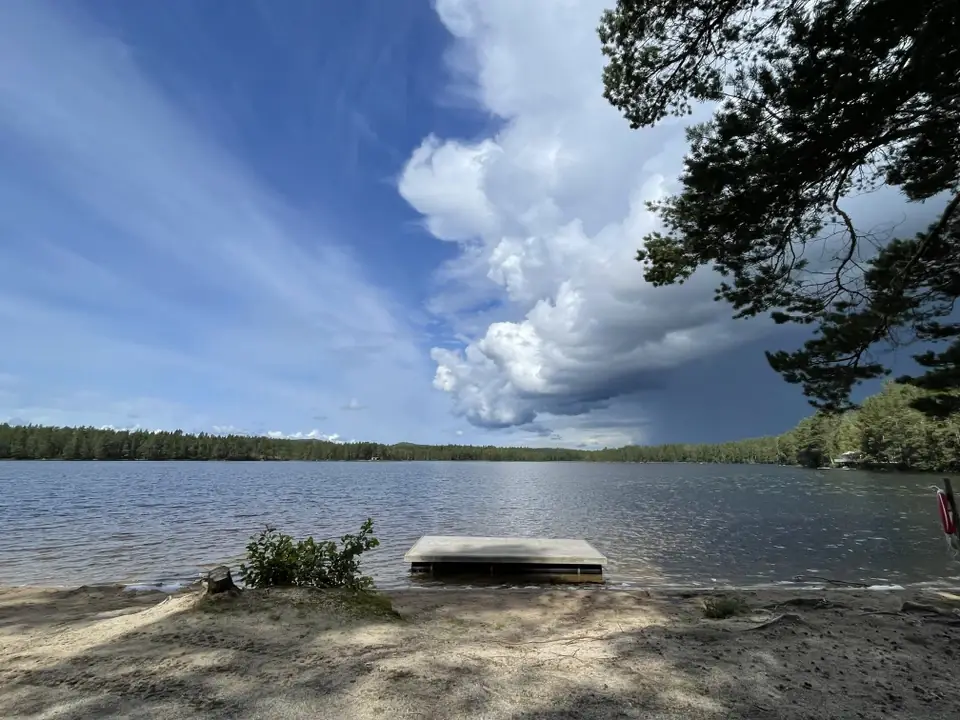 Badplatsen vid Bocksjön